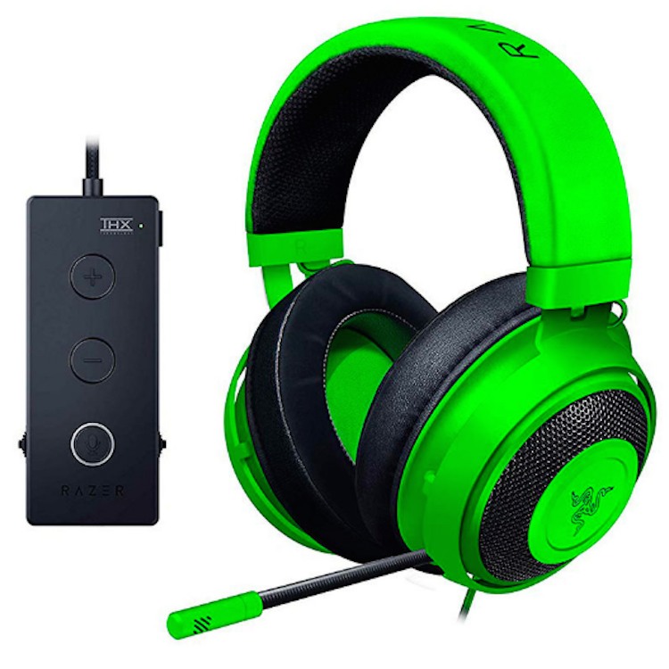 Audífonos Gaming Razer Kraken Tournament Verde, Usb, Condensador Micrófono