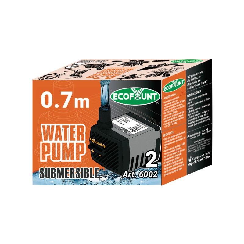 Bomba De Agua Sumergible Acuarios Fuentes 0.70 M 6002 4 Opiniones