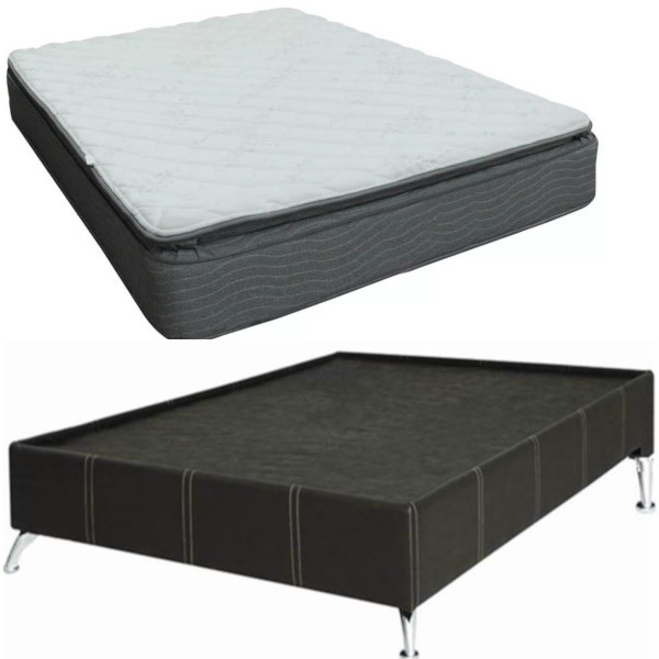 Colchón Pro Siesta Matrimonial Con Base De Vinipiel