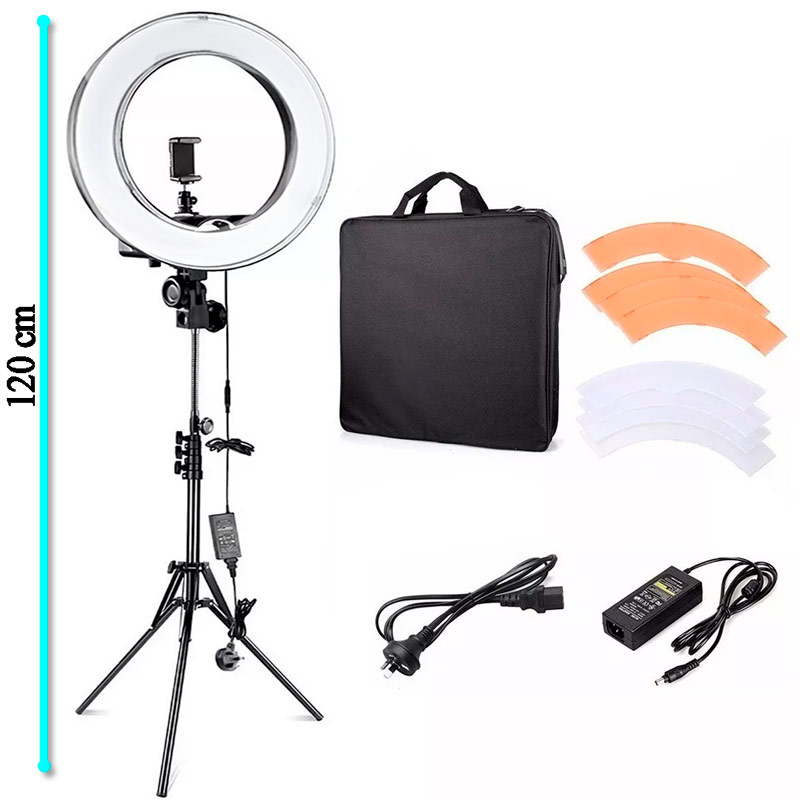 Aro Luz Led 240 Focos 18 Pulgadas Porta Celular Tripie Foto Video Maquillaje Lampara