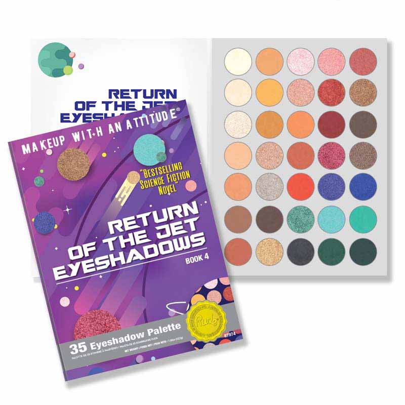 Return Of The Jet Eyeshadows - Book 4 Rude Cosmetics Paleta De Sombras
