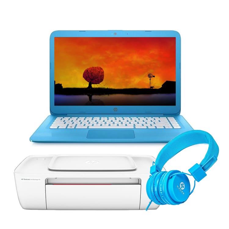 Laptop Hp Stream 11 Dual Core 32gb Ram 4gb W10 + Kit -REACONDICIONADO - Azul 