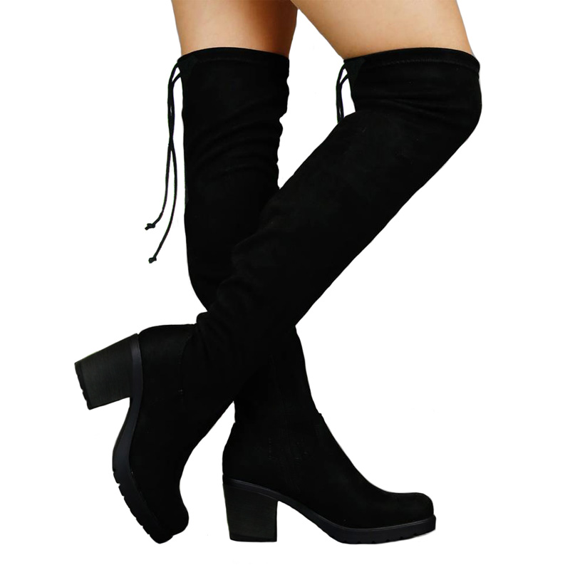 Bota Larga Biker Stretch A La Rodilla, Delia Torres®