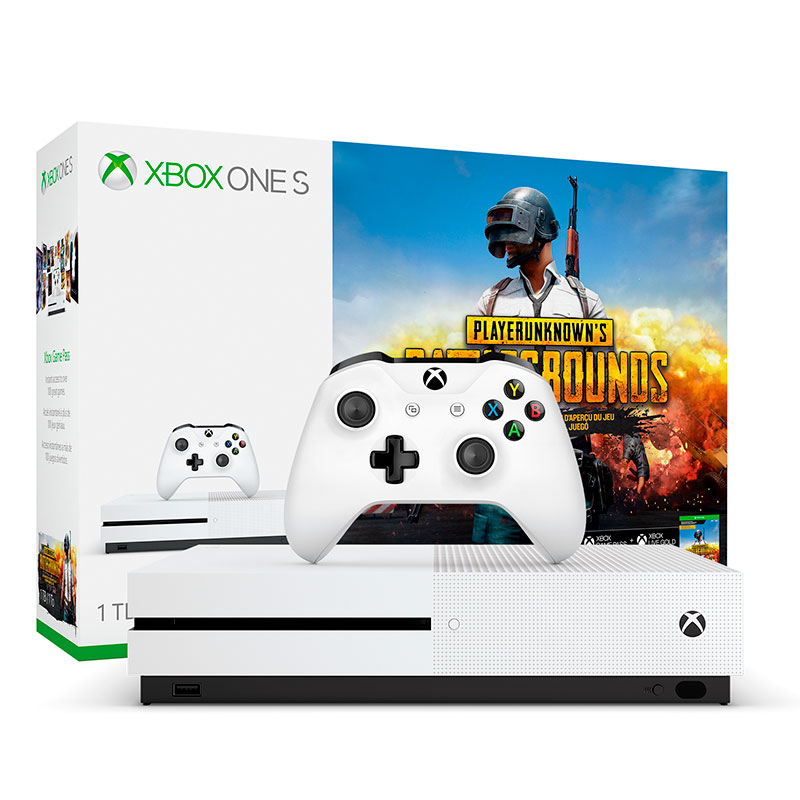 Consola Xbox One S 1Tb Hdr 4K Ultra Hd Blu-Ray Bundle Pubg Xbox Live Gold Game Pass