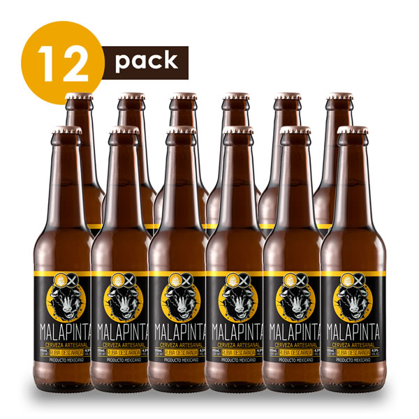 Cerveza Artesanal Malapinta Rubia Descarada Cervexxa Beerpack 12