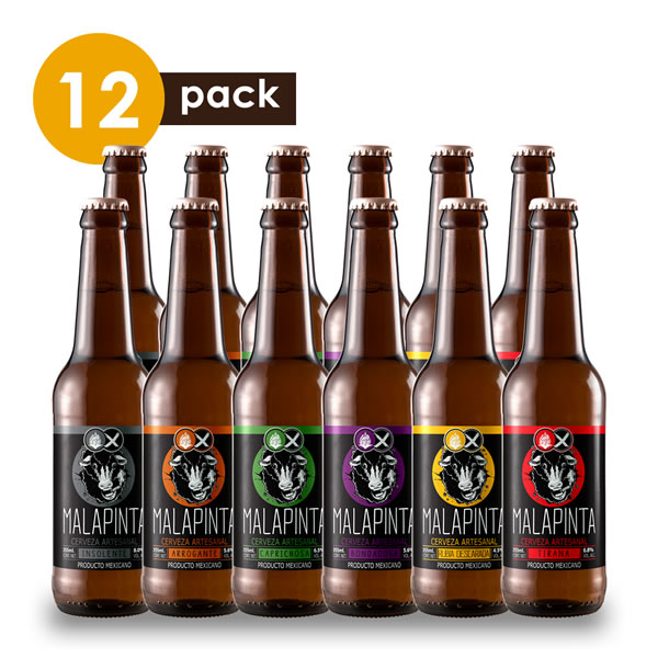 Cerveza Artesanal Malapinta Cervexxa Beerpack 12
