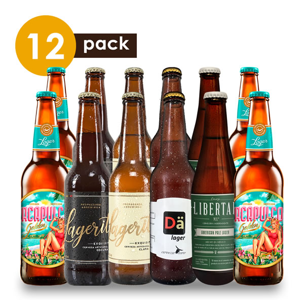Cerveza Artesanal Lager Cervexxa Beerpack 12