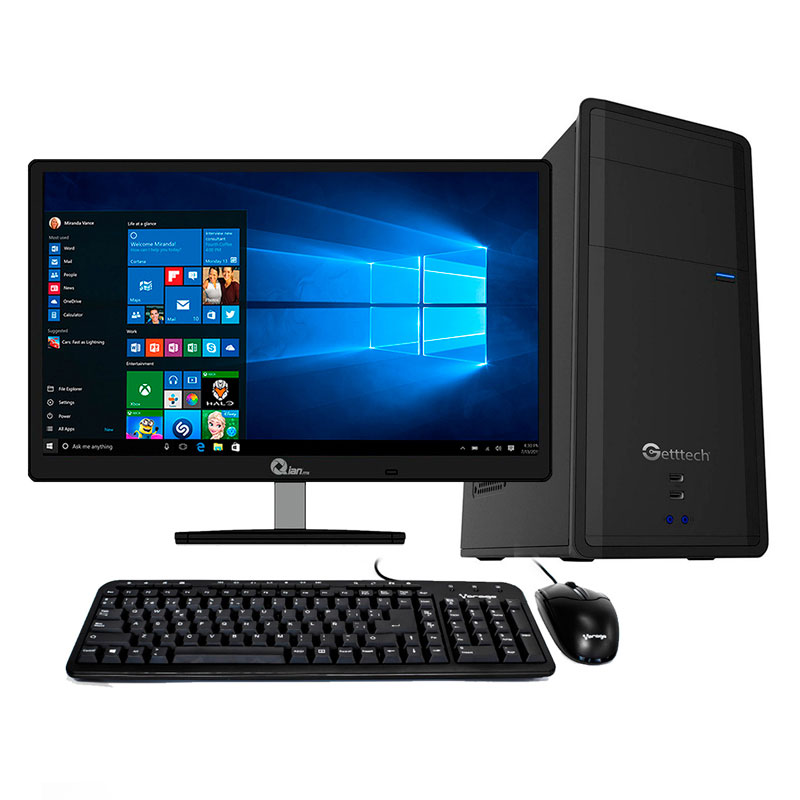 Pc Amd Dual Core 8Gb 500Gb Radeon Hd 8240 Monitor Led 19.5