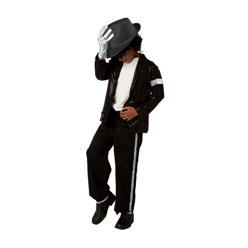 Disfraz De Halloween Jackson Rey Del Pop Niños - Disfraces Tudi