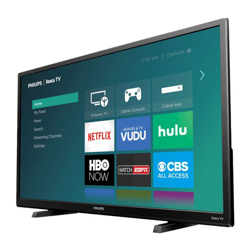 Smart tv philips 32 pulgadas led con roku y claro video reacondicionada