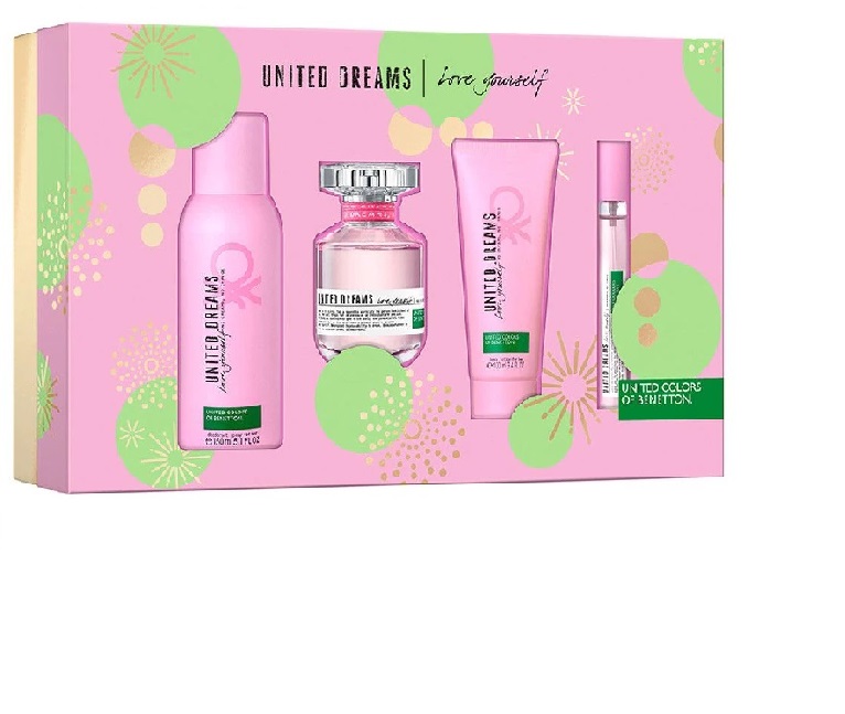 Estuche Para Dama, Benetton, United Dreams Love Yourself, 4 Piezas