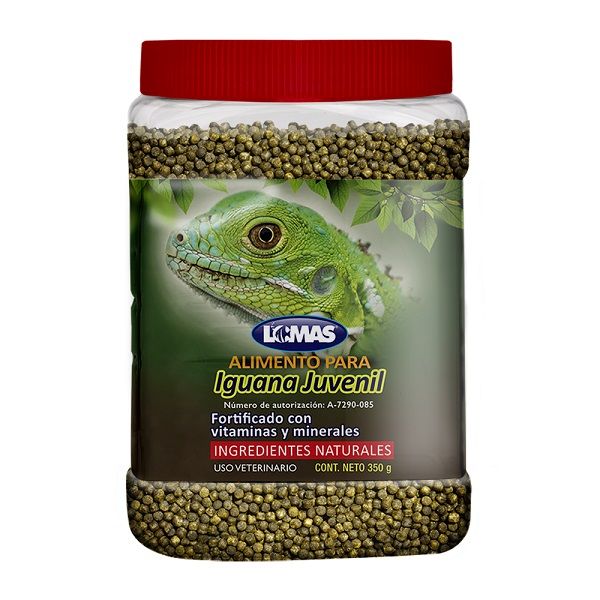 Alimento Iguana Juvenil Ingredientes Naturales 350 Grs Lomas.