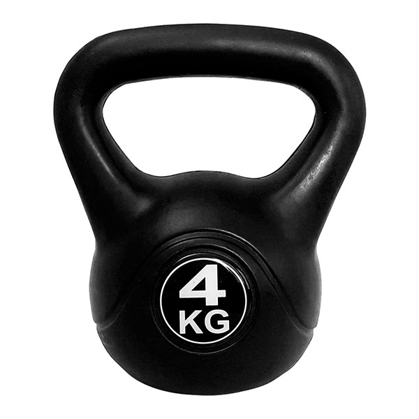 Tayga pesa rusa plástica kettlebell 4 kg antiderrapante