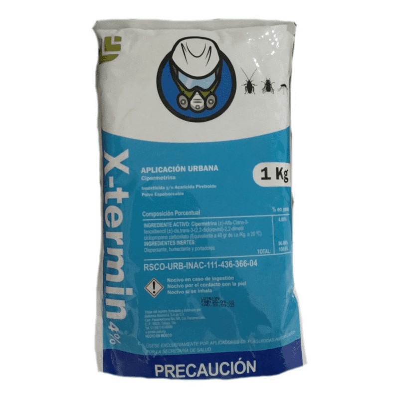  Insecticida X-Termin Polvo Seco 1Kg 