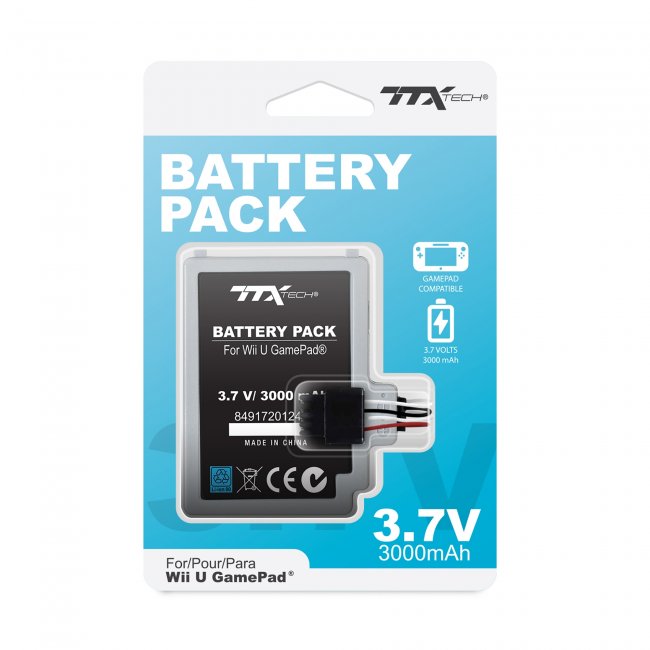 Bateria Recargable Interna para Wii U Gamepad 3000 MaH TTX Tech