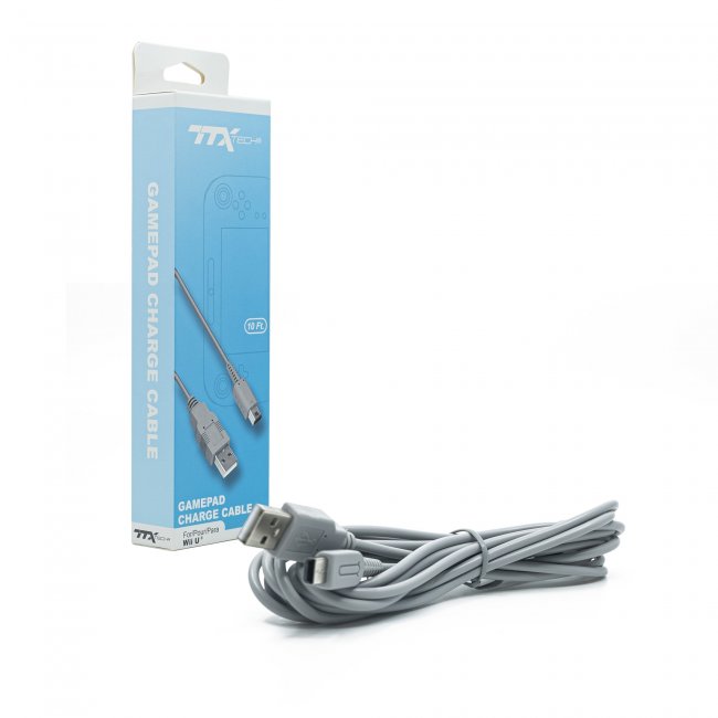 Cable cargador USB para Nintendo Wii U Gamepad KMD.