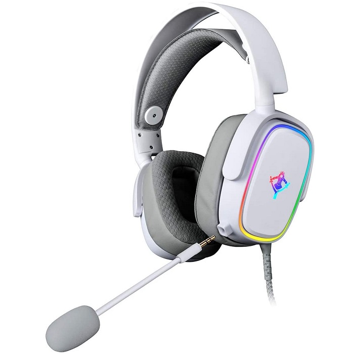 Diadema YeYian Proud Serie 3500 LED Microfono Gaming Headset 3.5mm Blanco YDG-33406.