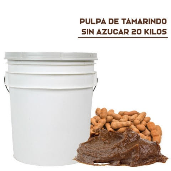 Pulpa Natural Tamarindo sin Azucar en Cubeta de 20 Kilos Ferrato Modelo TAM-20