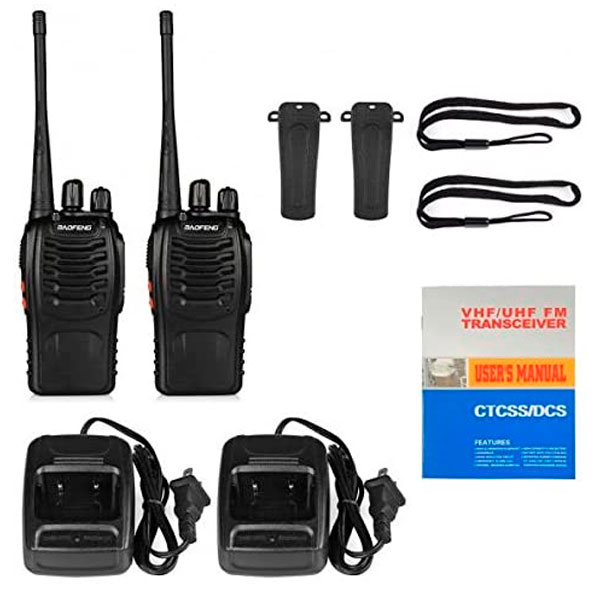 BAOFENG 888S KIT 2 RADIOS VHF/UHF 5 WATTS 16 CANALES 