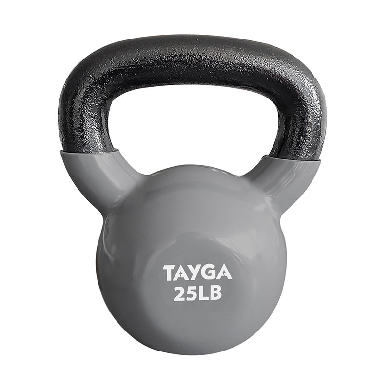 Tayga pesa Rusa fitness kettlebell 25 lb cubierta de vinil