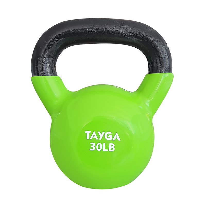 Tayga pesa Rusa fitness kettlebell 30 lb cubierta de vinil