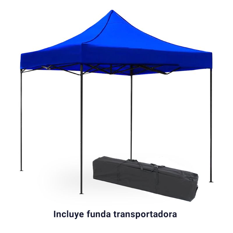 Toldo Carpa Retráctil Plegable 3 x 3 con Funda para Transportar