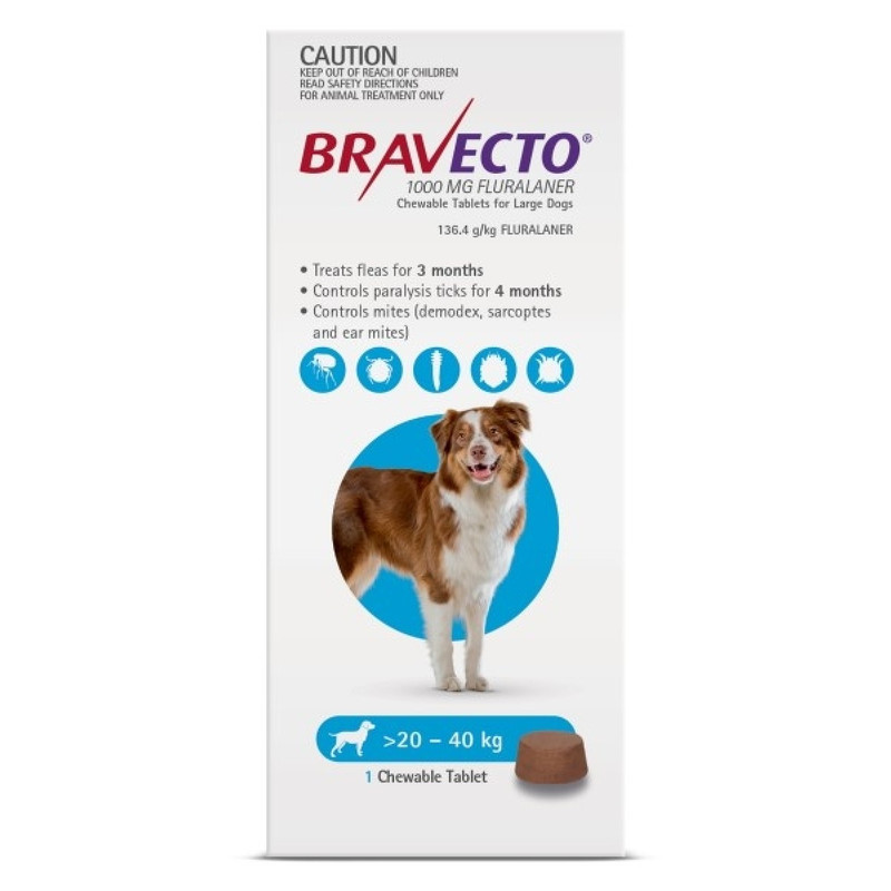 Bravecto 20-40 kg.