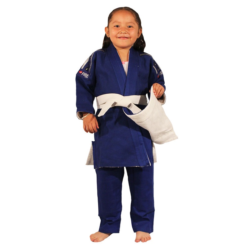 Judogi Reversible Niño Infantil Kids Fire Sports Judogui