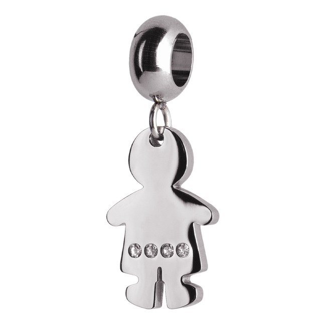 LuckyLy Charm de Niño Abby - Plata, Oro Rosa