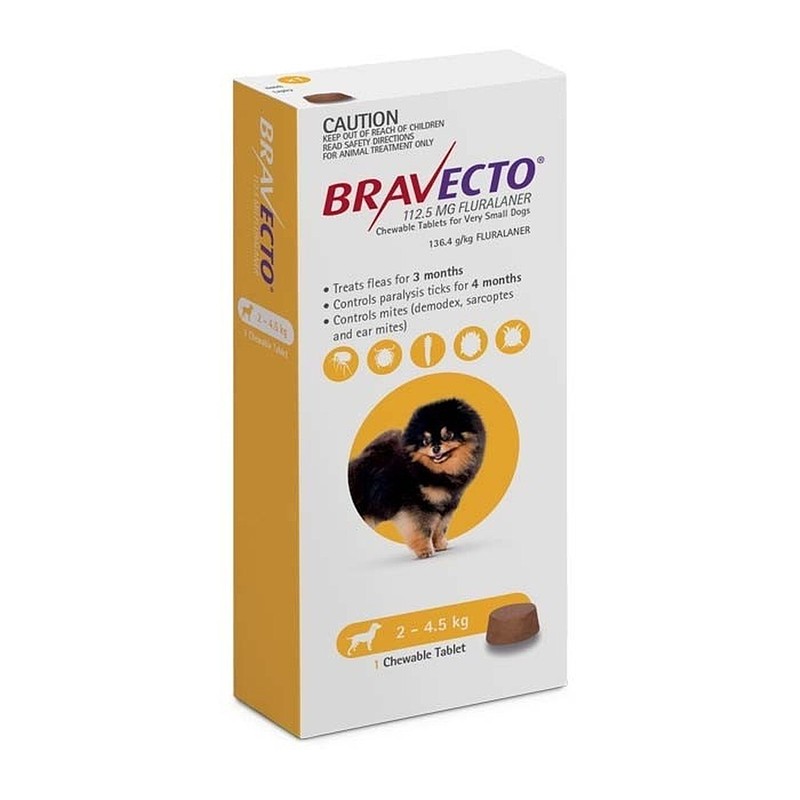 Bravecto 2-4.5kg.