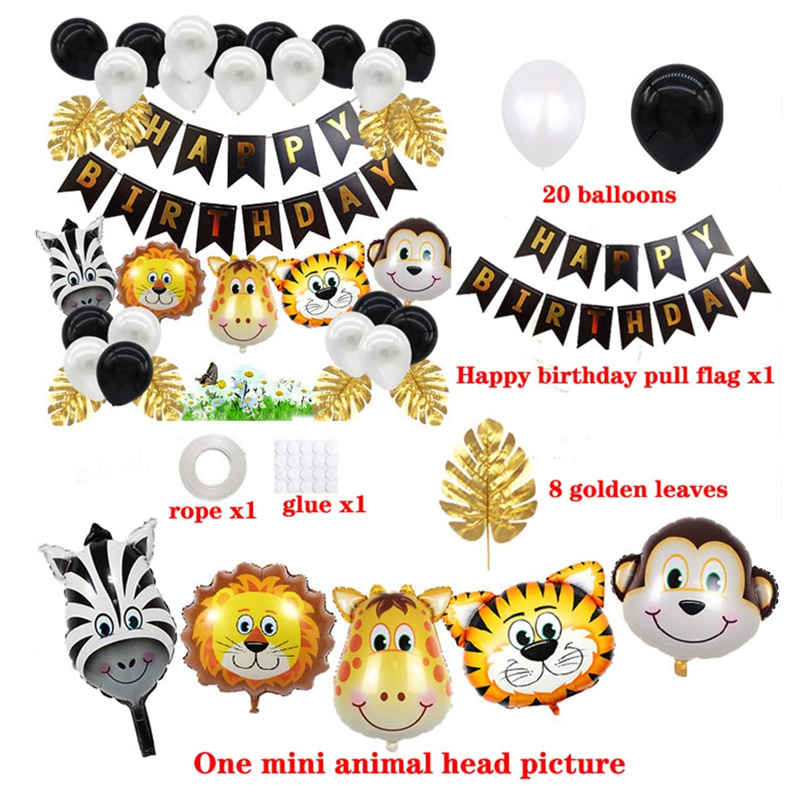 Fiesta Temática De Safari De La Selva, Decoración De Cumpleaños