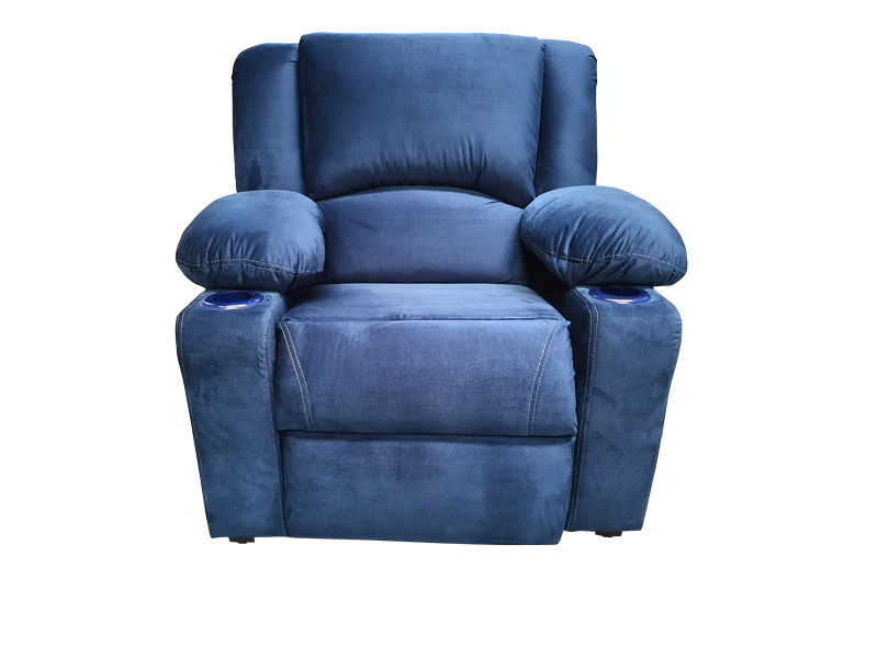 RECLINABLE SHERATON BURN AZUL ESPACIO MUEBLES  