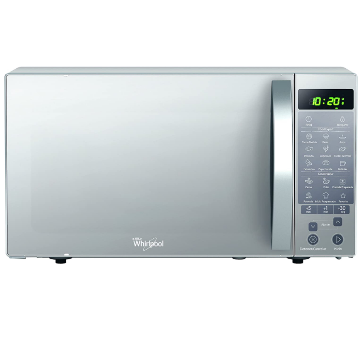 Horno de Microondas Plata de 1.1P WHIRLPOOL WM1211D.