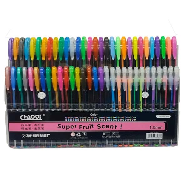 Lapiceros De Gel set 60 Colores con Estuche.