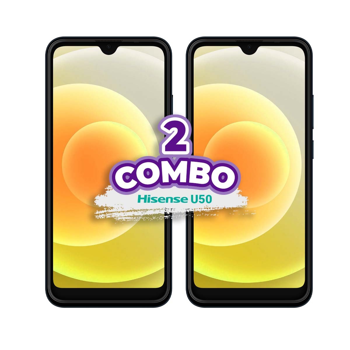 COMBO DE 2 CELULARES HISENSE U50 32GB 2GB RAM AZUL