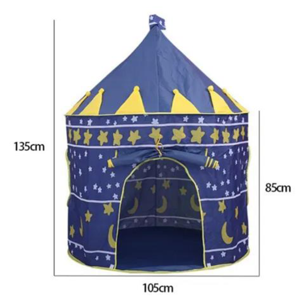 Carpa Castillo Casita Portátil Juguete Infantil Tienda de Niños azul