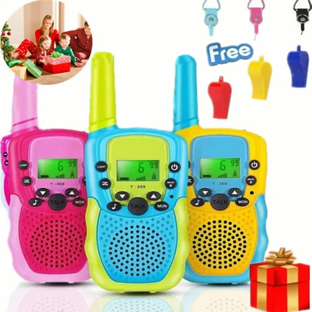 3 Piezas Walkie Talkie Niños Con 8 Canales Vox De 3 Millas