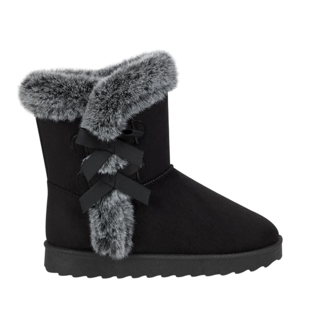 Botas tipo Ugg para mujer, marca PBPS color negro, 993523