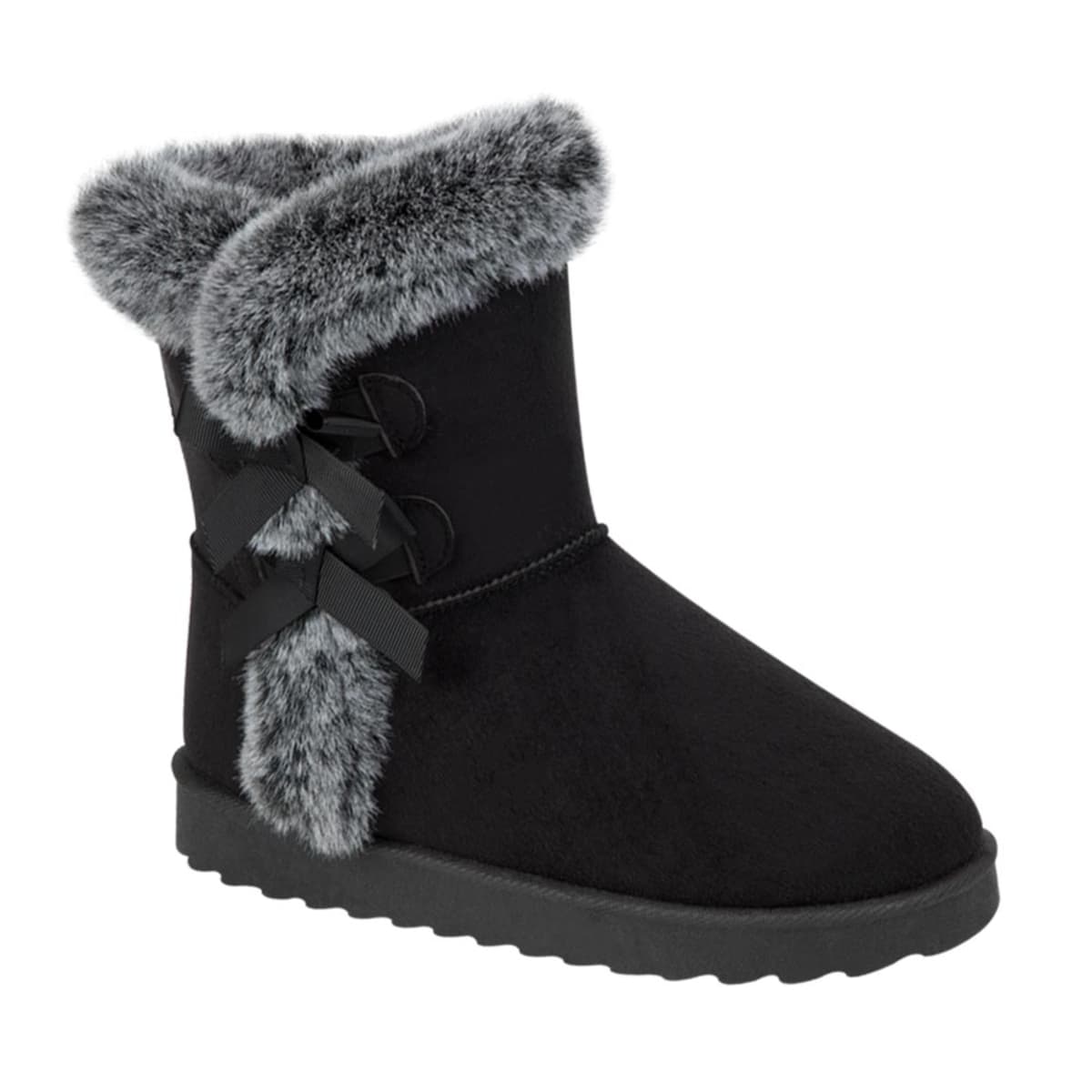 Botas tipo Ugg para mujer, marca PBPS color negro, 993523