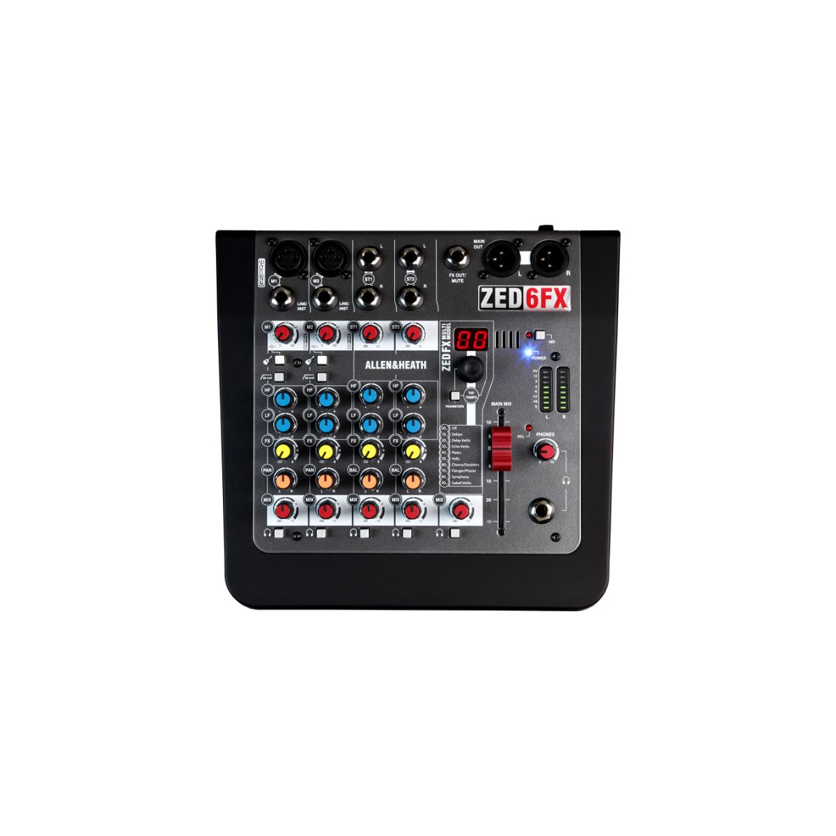 Mezcladora Analógica ALLEN&HEATH ZED-6FX Compacto 6 entradas con FX.