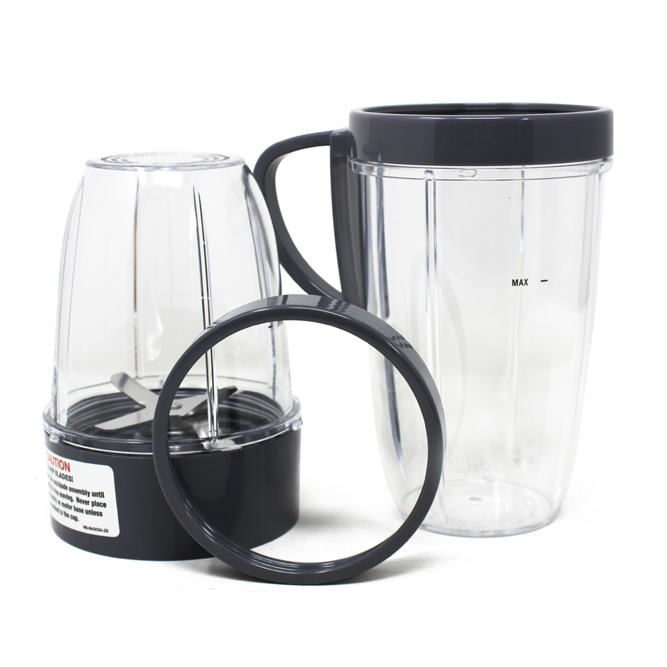 Kit 5 Accesorios Vasos y Aspa para Nutribullet de 600 y 900 Watts 100392.