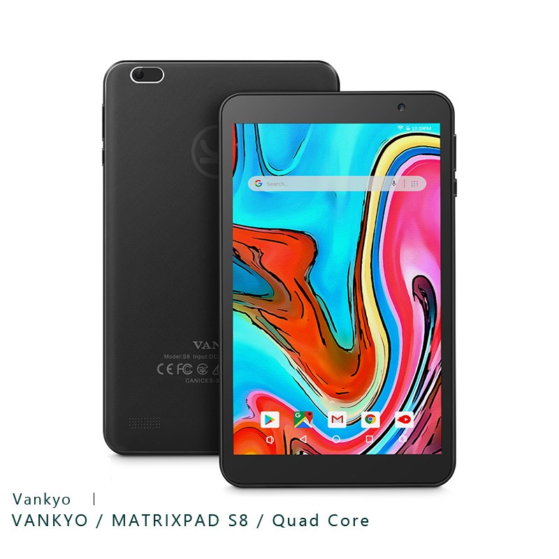 楽天市場】【あす楽】【2000クーポン】バンキョー S8 タブレット PC 8インチ（VANKYO MATRIXPAD S8 TABLET）8IN  QUAD CORE CPU 2GB RAM Android9.0 一年保証 : Fino store