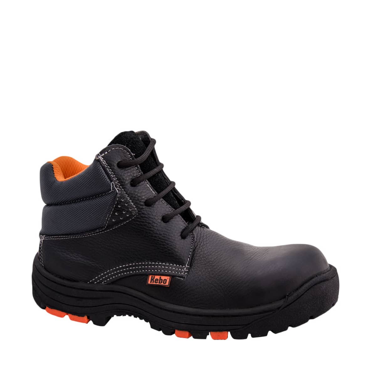 Botas para trabajo industrial marca Kebo, color negro, para hombre