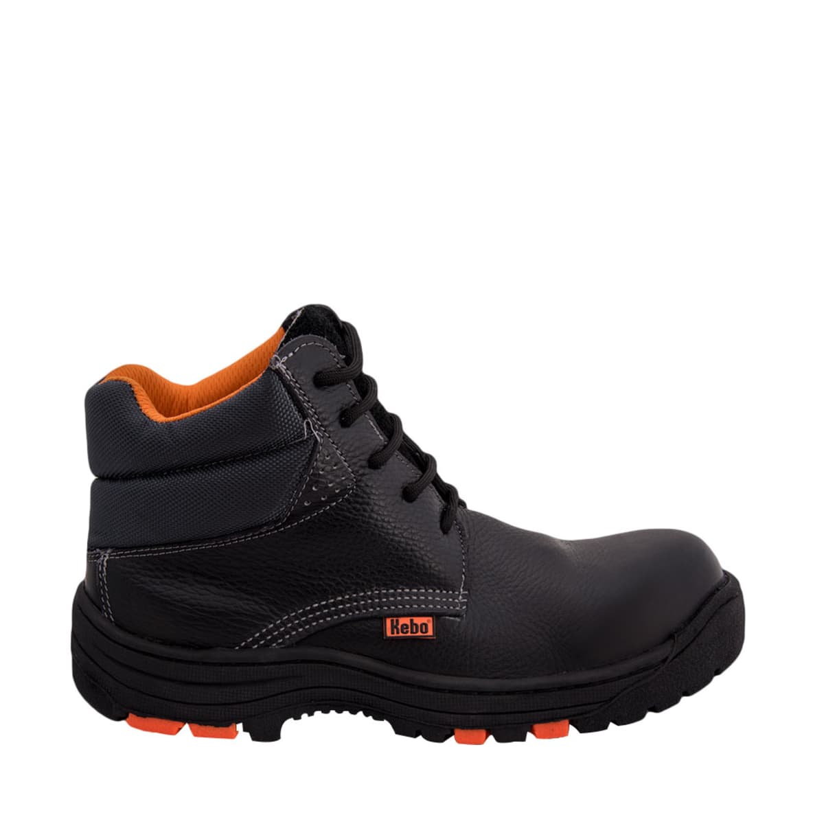 Botas para trabajo industrial marca Kebo, color negro, para hombre