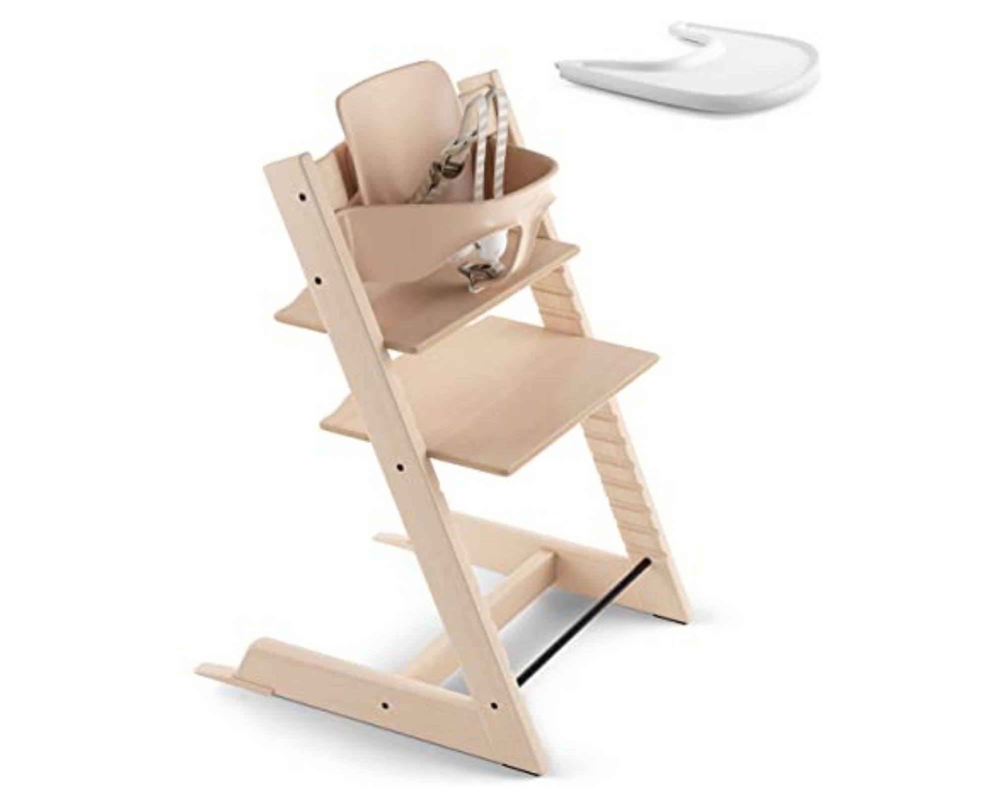 Bundle Stokke Tripp Trapp Baby Set Tray y Arnes Natural.