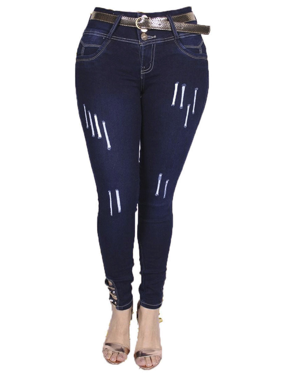 Pantalones De Mezclilla Skinny Mujer