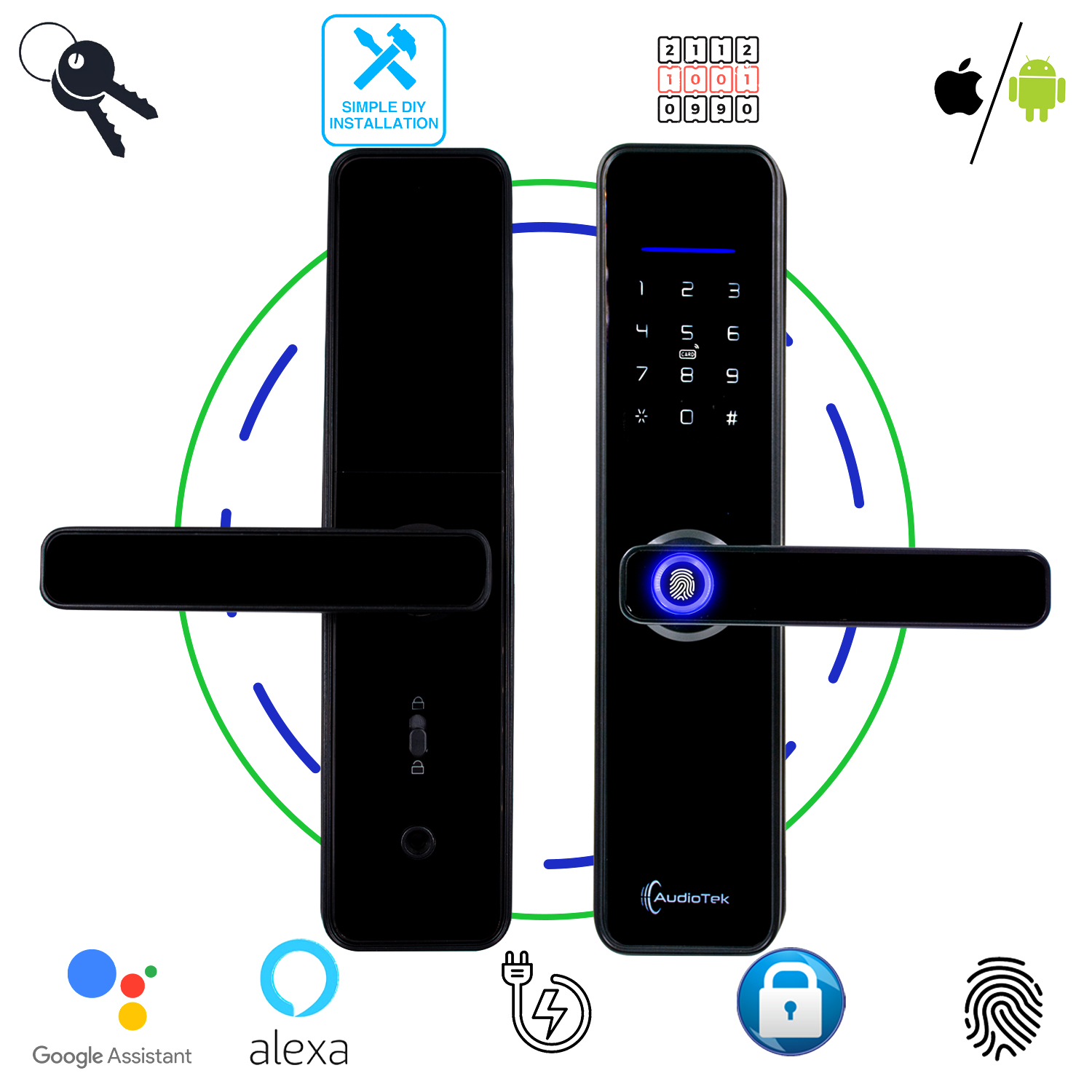 Cerradura Electronica Huella Biometrica Wifi Chapa Digital Inteligente App Seguridad