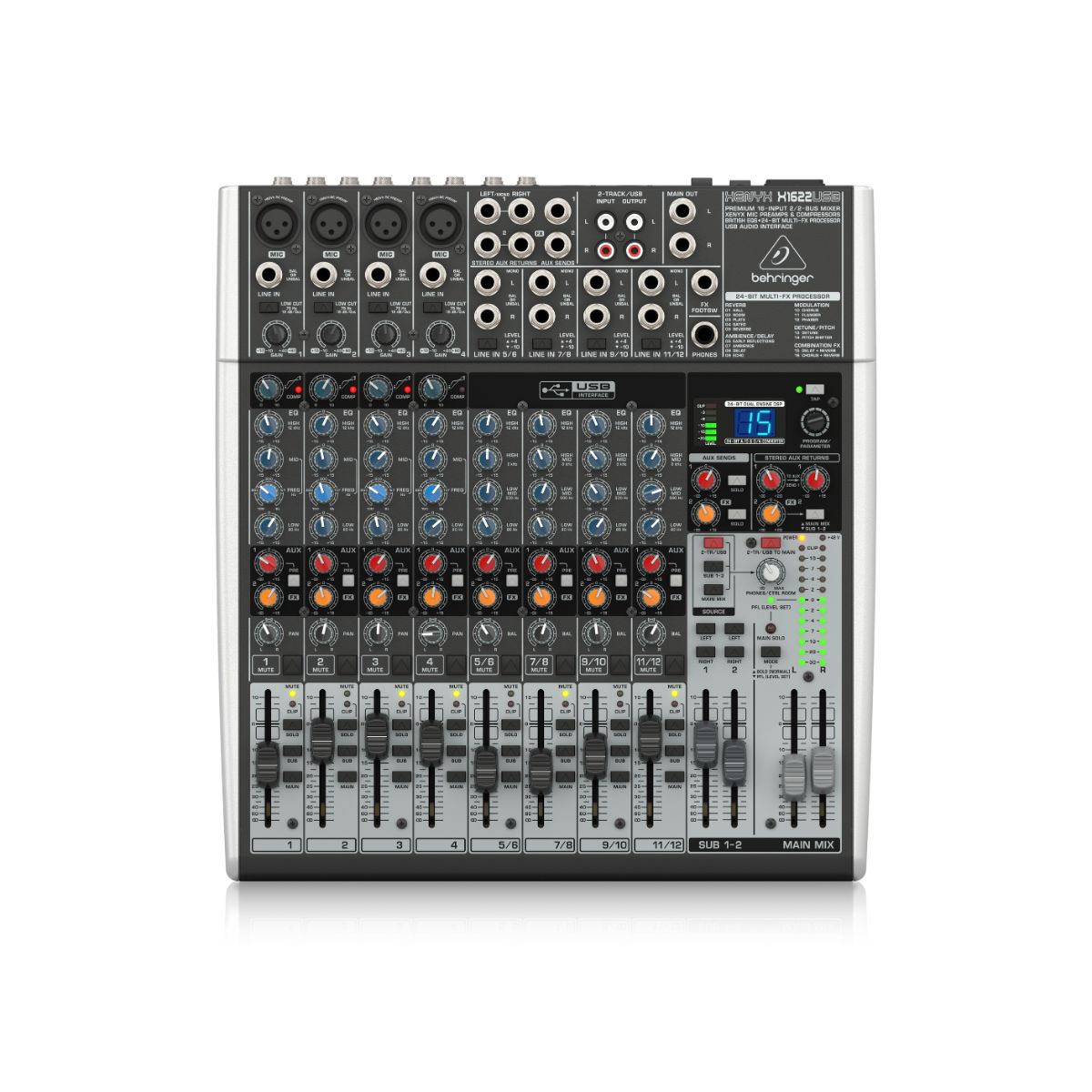 Consola Behringer X1622usb Xenyx De Mezcla 16 canales 100v 240v.