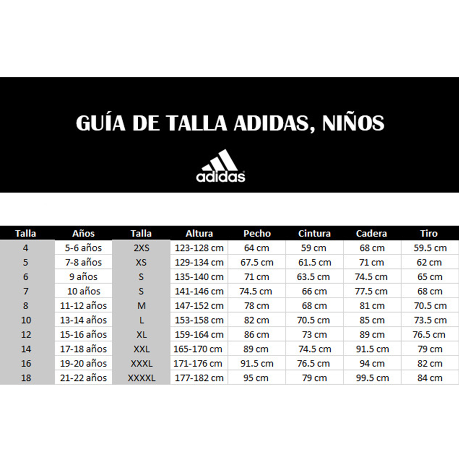 Calzado Tabla De Tallas Pantalones Adidas Zapato De Fútbol Niño