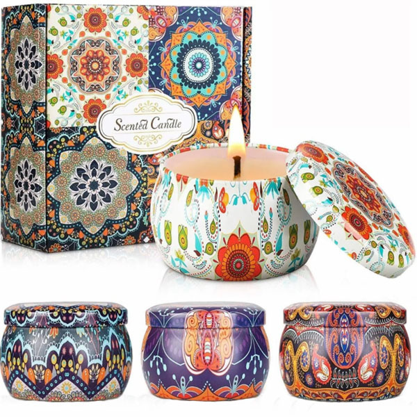 6 Piezas Velas Aromáticas De Cera De Soja Para Aromaterapia.